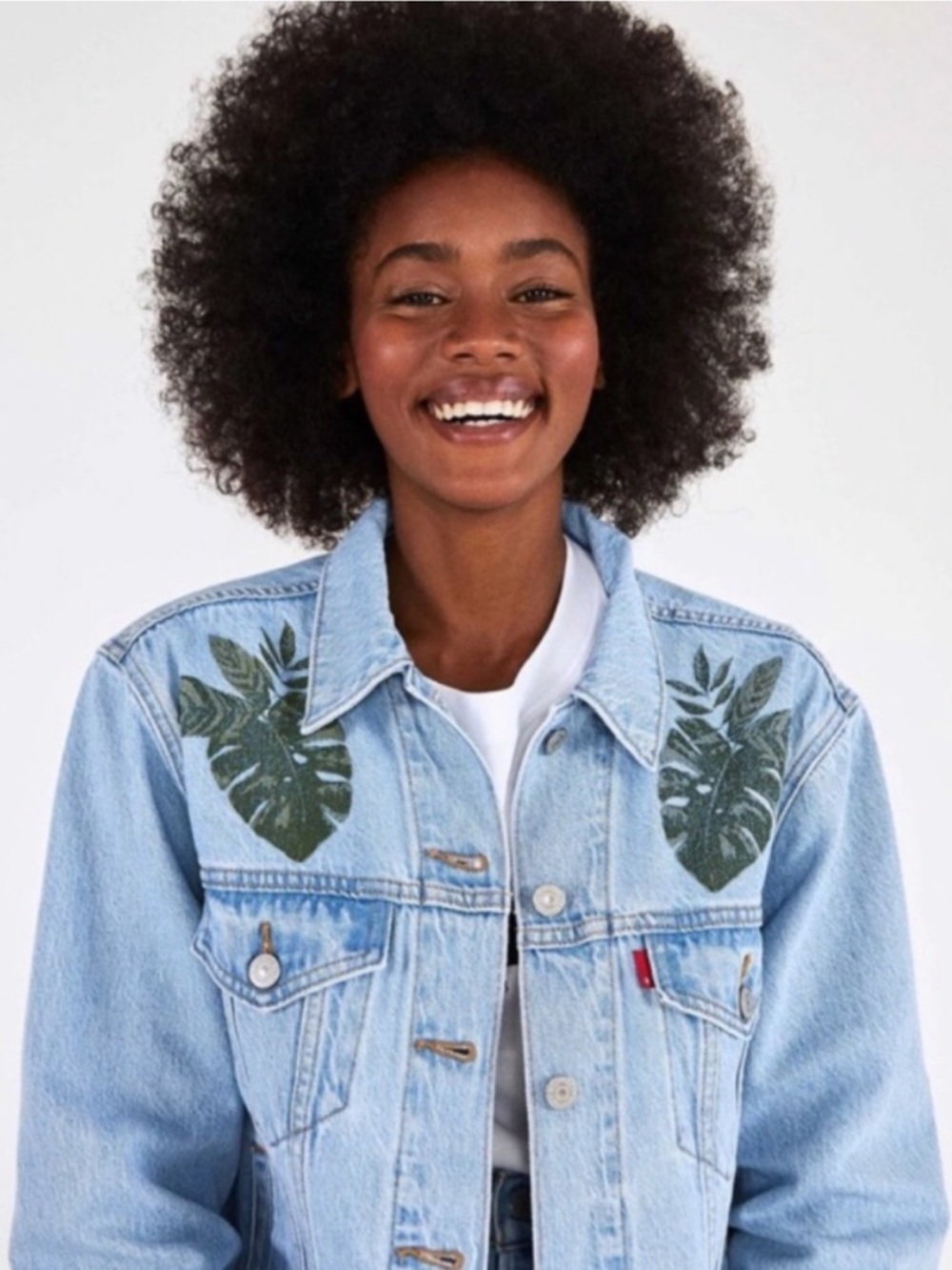 FARM RIO/Levi's Ex Boyfriend Trucker/Jacket S - Picture 4 of 9